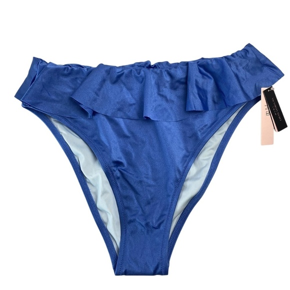 VICTORIA’S SECRET Swim 2 Pieces Bikini Lavender Ruffle One Shoulder Size L - NWT - Picture 8 of 10